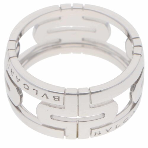 Vintage Bulgari Parentesi Openwork Ring in White Gold