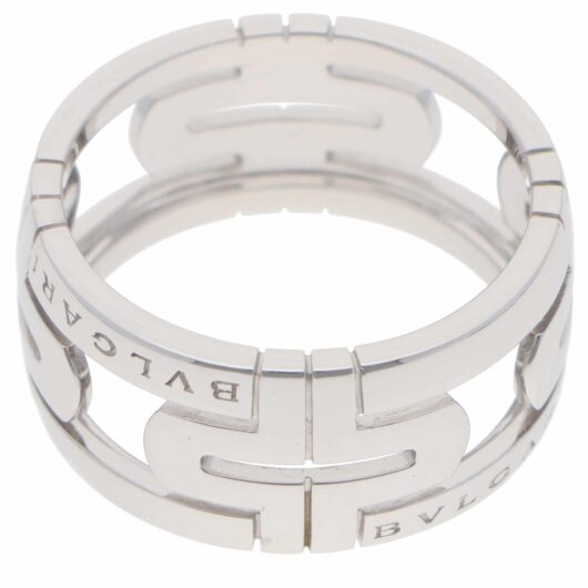 Vintage Bulgari Parentesi Openwork Ring in White Gold