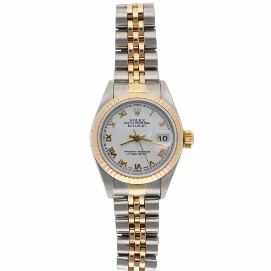 Vintage Rolex Oyster Perpetual Lady Datejust Steel and Gold