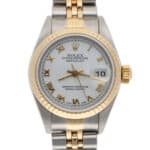 Vintage Rolex Oyster Perpetual Lady Datejust Steel and Gold