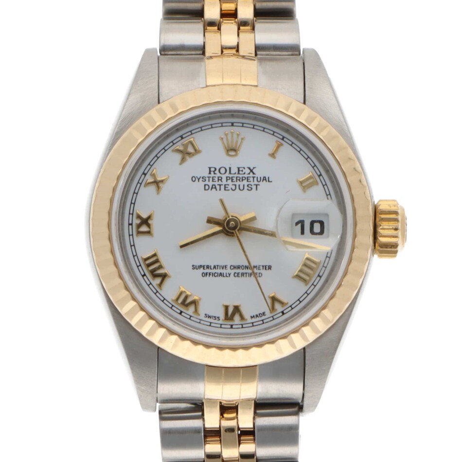 Vintage Rolex Oyster Perpetual Lady Datejust Steel and Gold