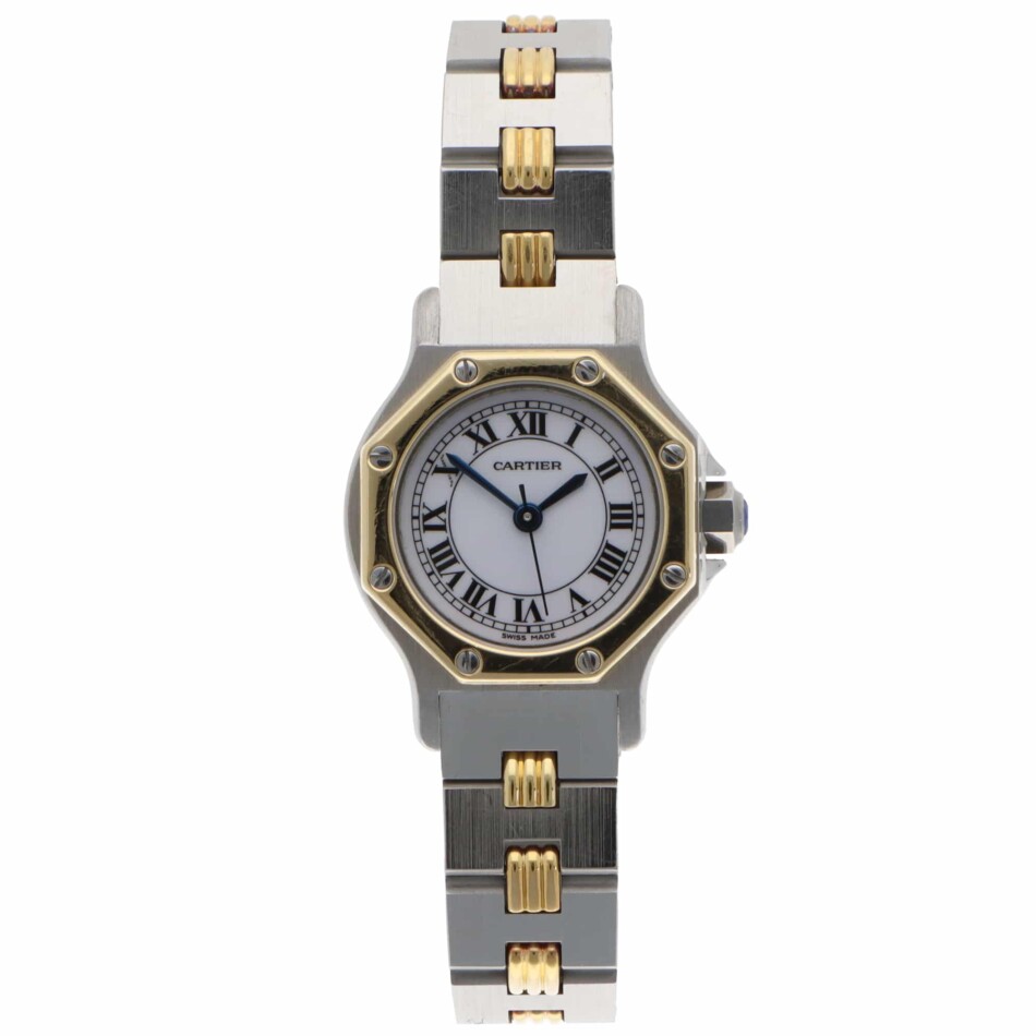 Vintage Cartier Santos Ronde Octagonal 25mm automatic watch