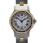 Vintage Cartier Santos Ronde Octagonal 25mm automatic watch