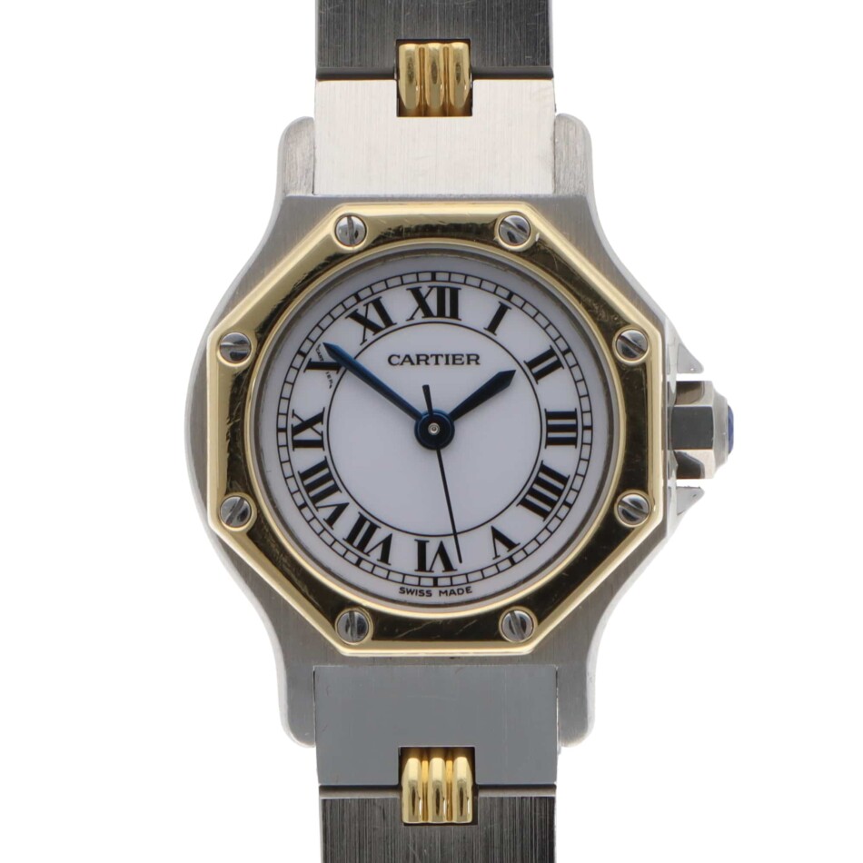 Vintage Cartier Santos Ronde Octagonal 25mm automatic watch