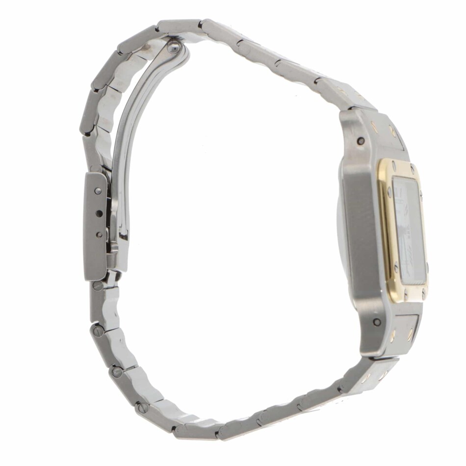 Vintage Cartier Santos Galbee 24mm automatic steel and gold