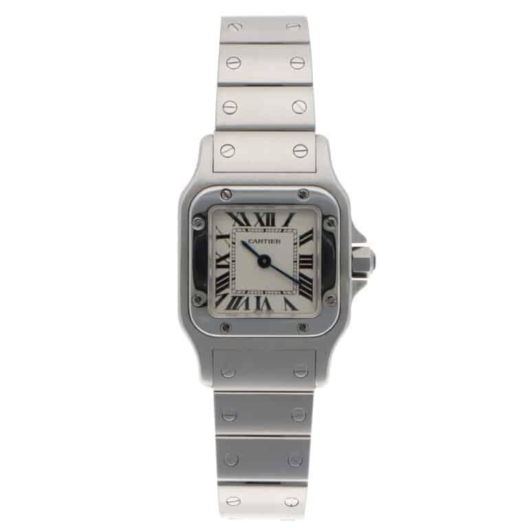 Vintage Cartier Santos Galbee 24mm steel quartz watch