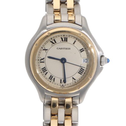 Vintage Cartier Cougar automatic watch in Gold and Steel
