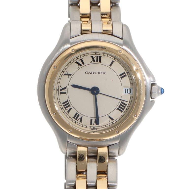 Vintage Cartier Cougar automatic watch in Gold and Steel