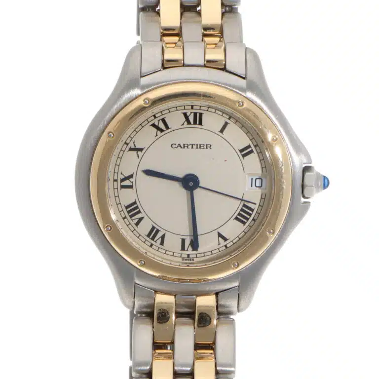 Vintage Cartier Cougar automatic watch in Gold and Steel