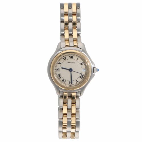 Vintage Cartier Cougar automatic watch in Gold and Steel