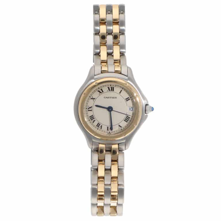 Vintage Cartier Cougar automatic watch in Gold and Steel