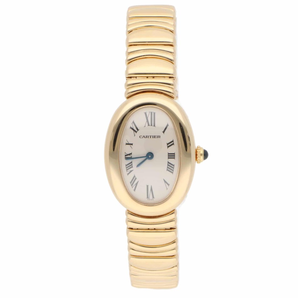 Vintage Cartier Baignoire Yellow Gold Wrist Watch