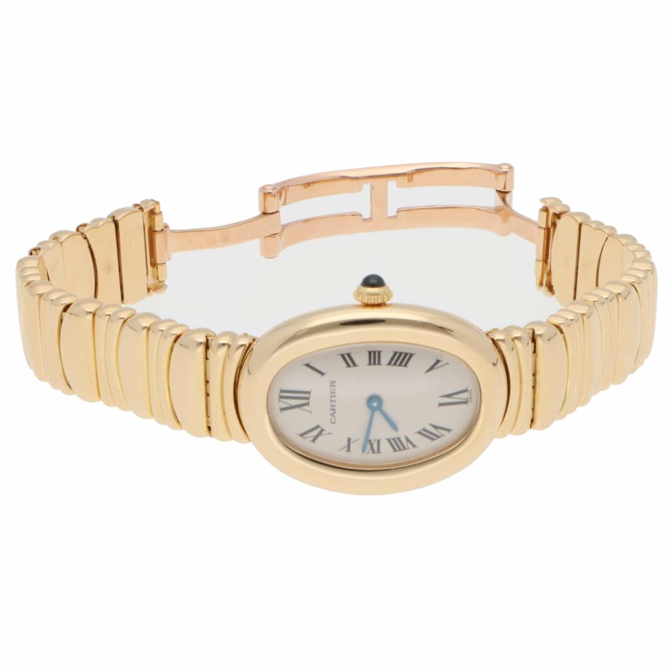 Vintage Cartier Baignoire Yellow Gold Wrist Watch
