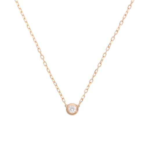 Vintage Cartier d'Amour Diamond Necklace SM in Rose Gold