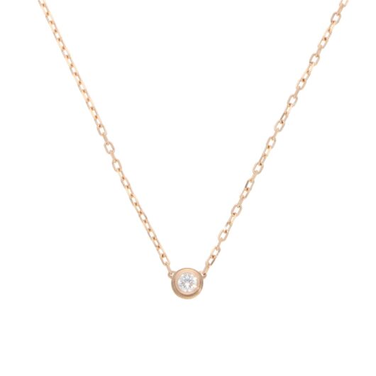 Vintage Cartier d'Amour Diamond Necklace SM in Rose Gold