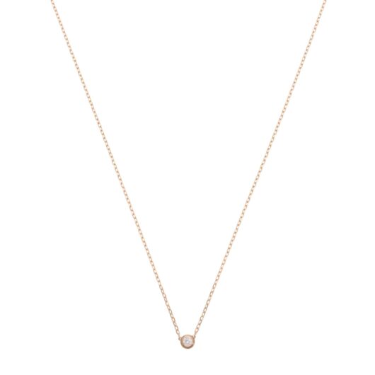 Vintage Cartier d'Amour Diamond Necklace SM in Rose Gold