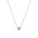 Vintage Cartier d'Amour Pink Sapphire Necklace in Rose Gold