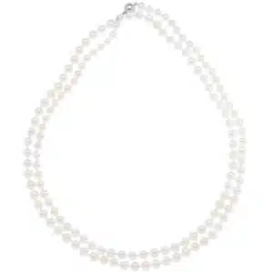 Freshwater Pearl Strand Necklace with White Gold Clasp