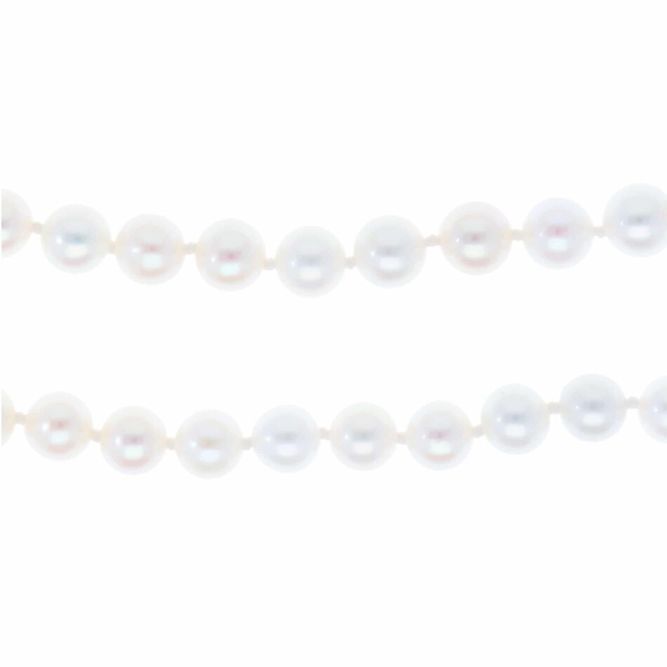 Freshwater Pearl Strand Necklace with White Gold Clasp
