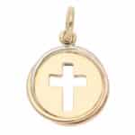 Vintage Cartier Trinity Cross Medal Charm in Gold