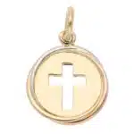 Vintage Cartier Trinity Cross Medal Charm in Gold