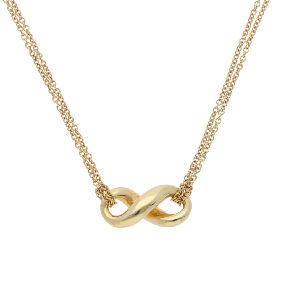 Vintage Tiffany & Co. Infinity Necklace in Yellow Gold