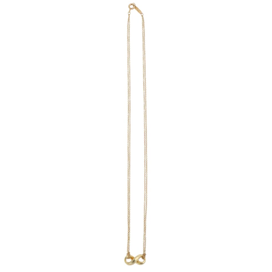 Vintage Tiffany & Co. Infinity Necklace in Yellow Gold