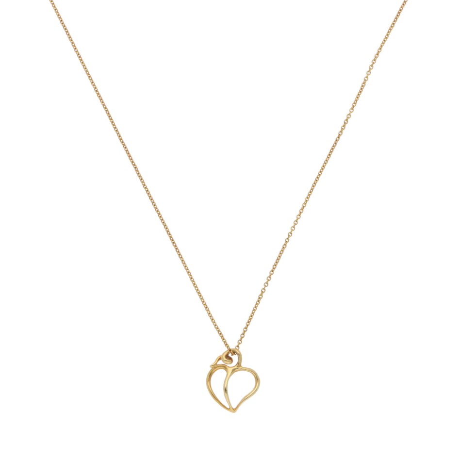 Vintage Paloma Picasso for Tiffany & Co. Leaf Heart Necklace