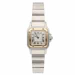 Vintage Cartier Santos Galbee 24mm steel and gold
