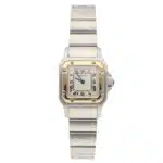 Vintage Cartier Santos Galbee 24mm steel and gold