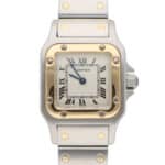Vintage Cartier Santos Galbee 24mm steel and gold