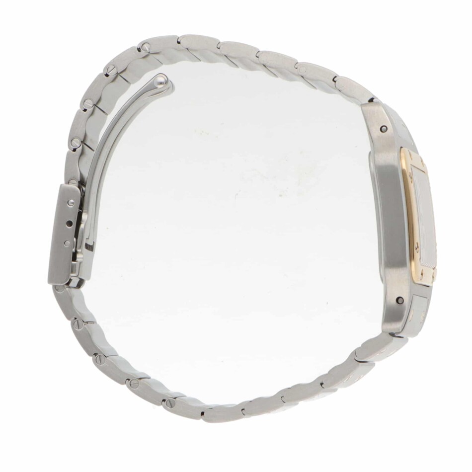 Vintage Cartier Santos Galbee 24mm steel and gold