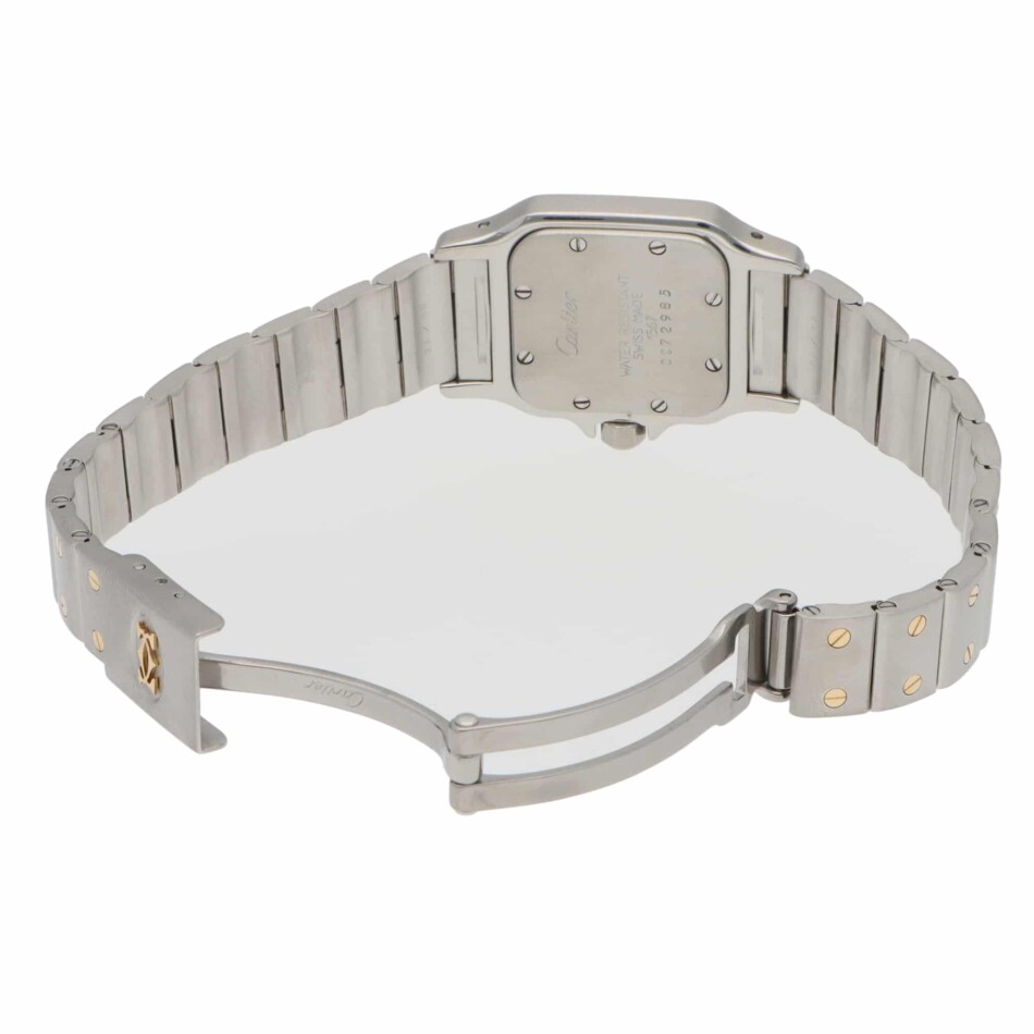 Vintage Cartier Santos Galbee 24mm steel and gold