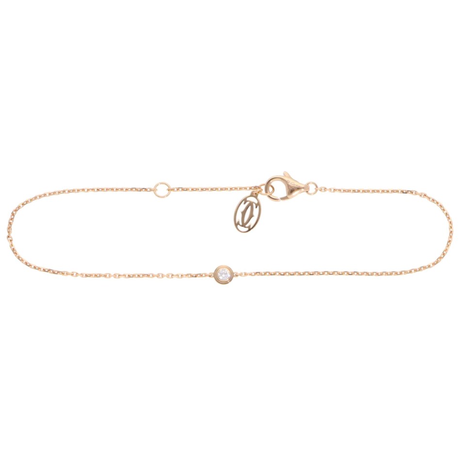 Vintage Cartier d'Amour Diamond Bracelet XS in Rose Gold