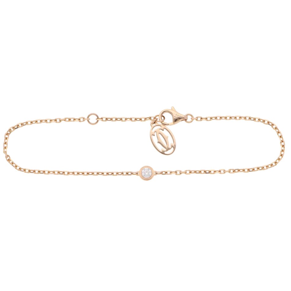 Vintage Cartier d'Amour Diamond Bracelet SM in Rose Gold