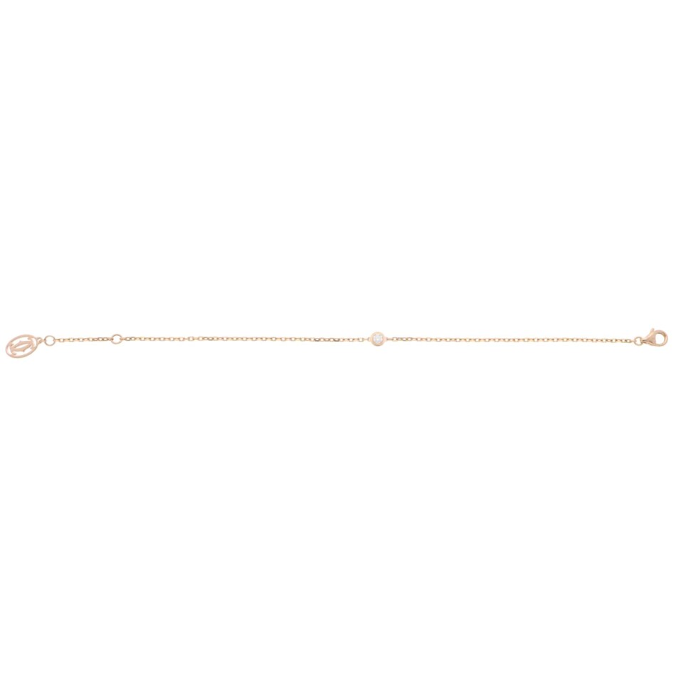 Vintage Cartier d'Amour Diamond Bracelet SM in Rose Gold