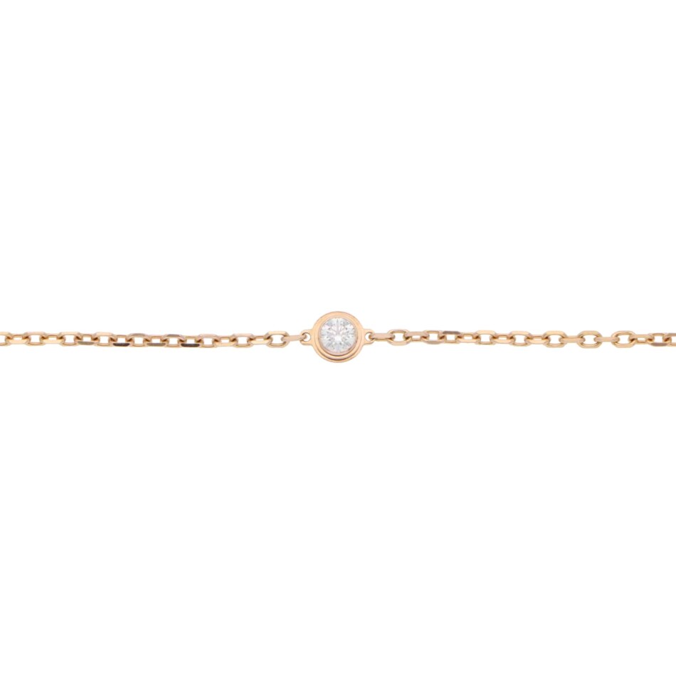 Vintage Cartier d'Amour Diamond Bracelet SM in Rose Gold