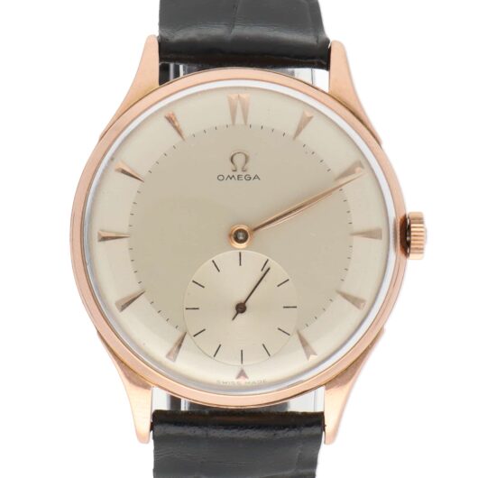 Vintage 1950 Omega Jumbo Rose Gold Wristwatch