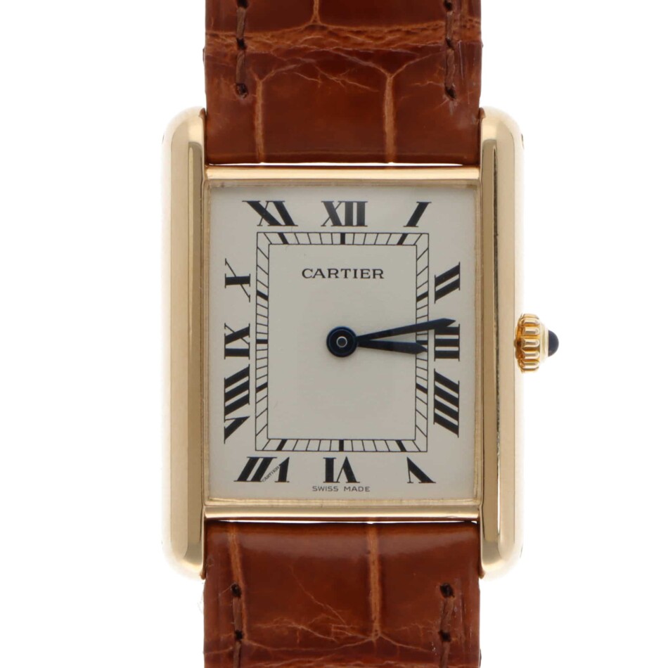 Vintage Cartier Tank Louis yellow gold wristwatch