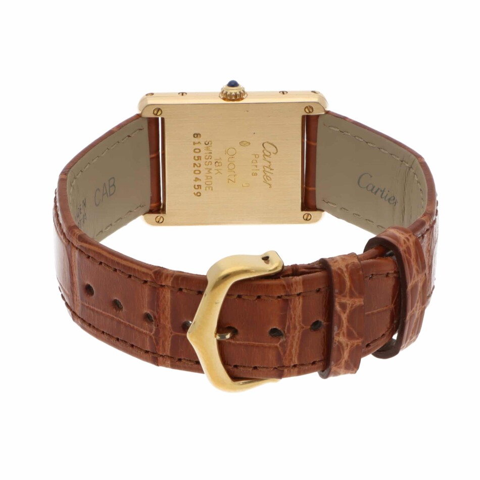 Vintage Cartier Tank Louis yellow gold wristwatch