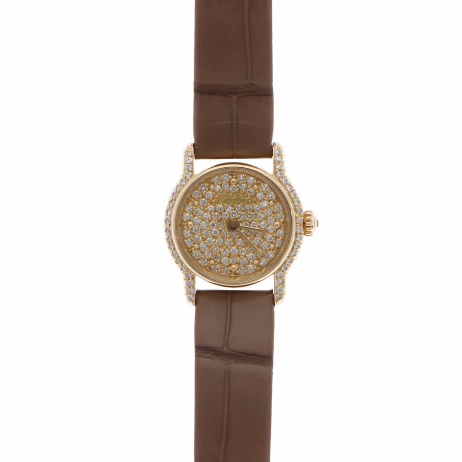 Vintage Cartier Riviera Diamond-Set Dial Watch