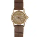 Vintage Cartier Riviera Diamond-Set Dial Watch