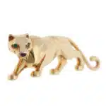 Vintage Panthère de Cartier Brooch in Yellow Gold