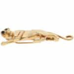 Vintage Panthère de Cartier Brooch in Yellow Gold