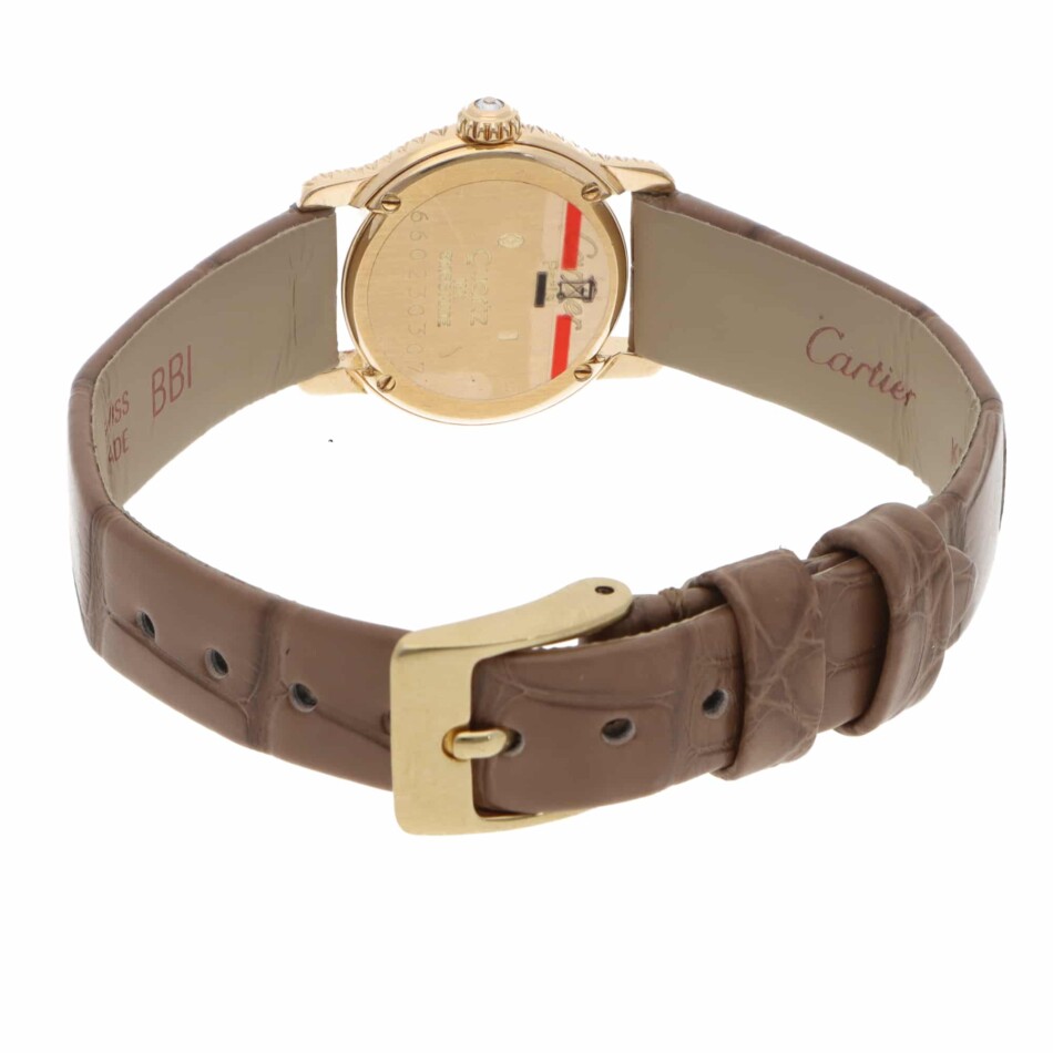Vintage Cartier Riviera Diamond-Set Dial Watch