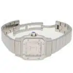 Vintage Cartier Santos Galbee automatic 24mm guilloche dial