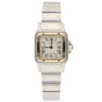 Vintage Cartier Santos Galbee 24mm steel and gold wrist watch