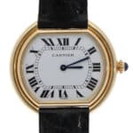 Vintage Cartier Ellipse Large Model 78091 yellow gold c.1970s