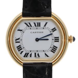 Vintage Cartier Ellipse Large Model 78091 yellow gold c.1970s