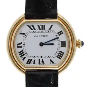 Vintage Cartier Ellipse Large Model 78091 yellow gold c.1970s